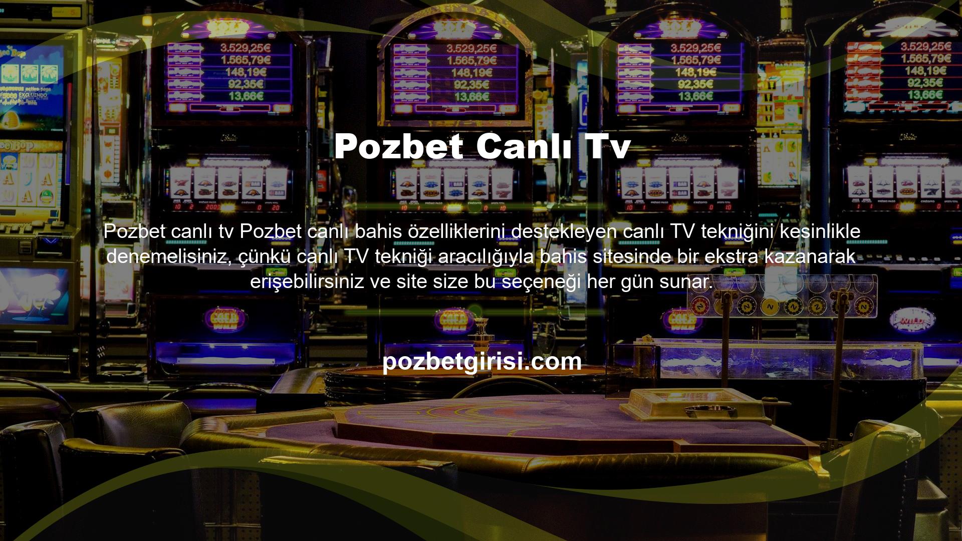 Canlı TV tekniği ücretsiz bir araçtır ve bahisçiler bunu kullanabilir